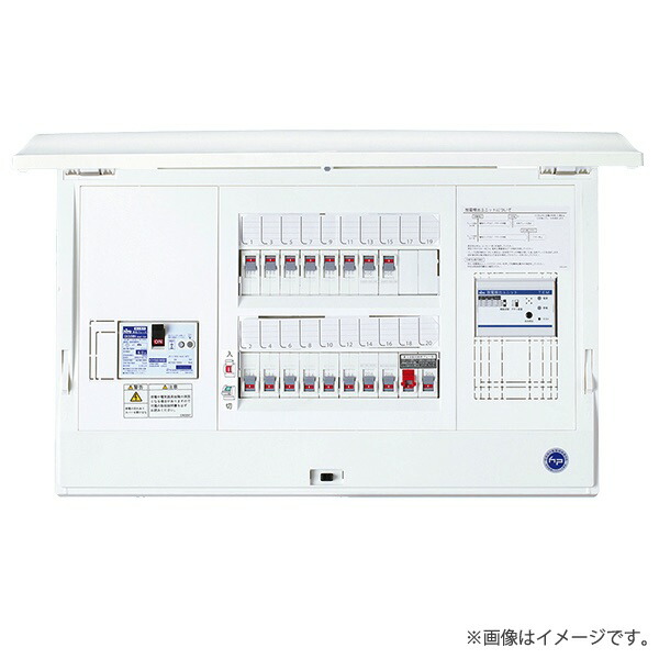 HCD-TEM 放電検出ユニット付 ホーム分電盤 HCD3E6-122TEM（HCD3E6122TEM）ドア付 露出・半埋込共用型 12+2 60A 日東工業〔代引不可〕｜らんぷや