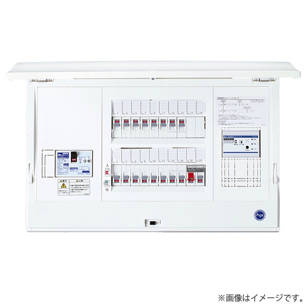 HCD-TEM 放電検出ユニット付 ホーム分電盤 HCD3E7-322TEM(HCD3E7322TEM)ドア付 露出・半埋込共用型 32+2 75A 日東工業〔代引不可〕|らんぷや
