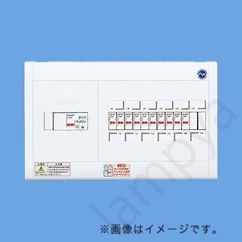〔即納〕分電盤 ドアなし リミッタスペースなし スッキリパネルコンパクト21ヨコ1列露出形4＋4 40A BQWB8444 パナソニック｜らんぷや