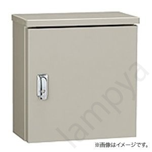 屋外用小型ボックス 屋根付 OAB12-2525 フカサ120mm 木製基板付 クリーム色(OAB122525)〔代引不可〕|らんぷや