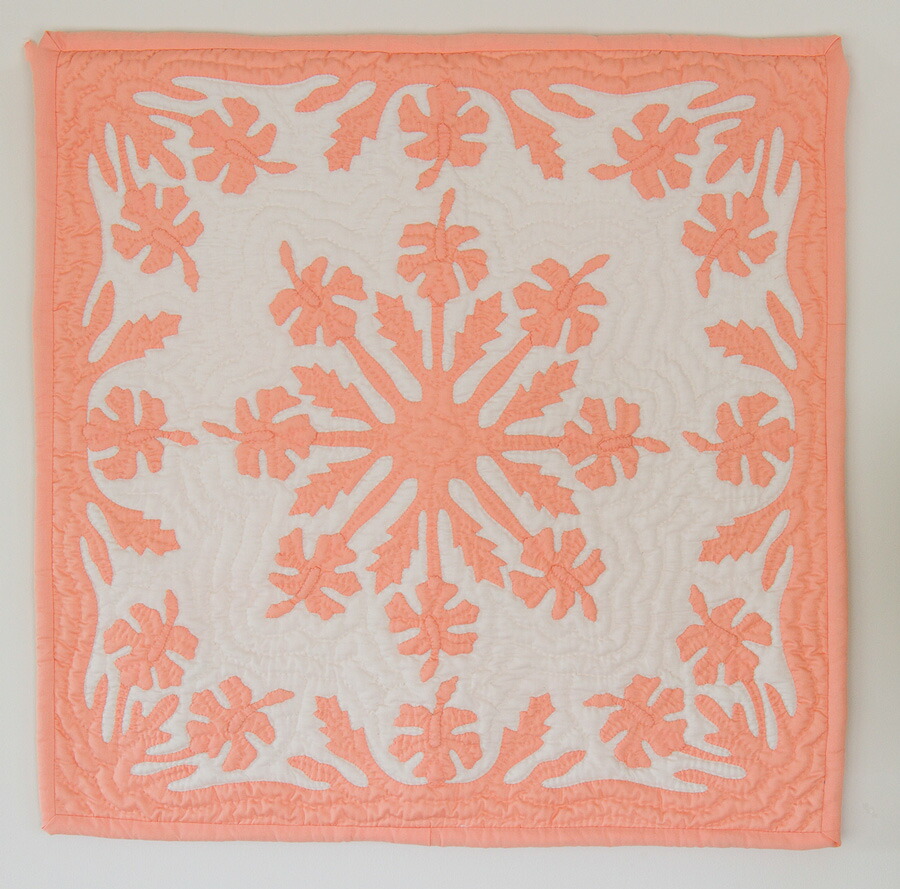 楽天市場】ハワイアンキルト タペストリー 本格手縫い 壁掛け