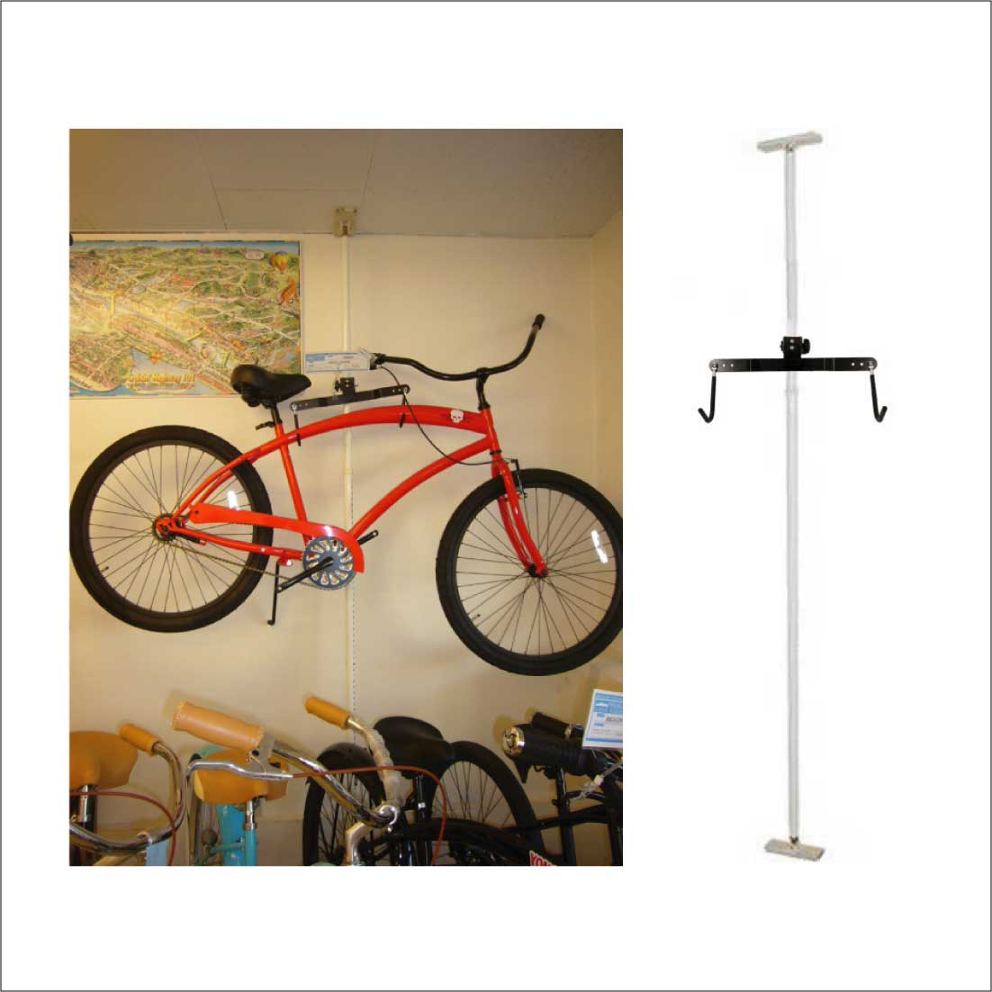 楽天市場 サイクルラック Rainbow Surf Racks Cycle 部屋置き ファニチャー インテリア 収納 Lanai Makai