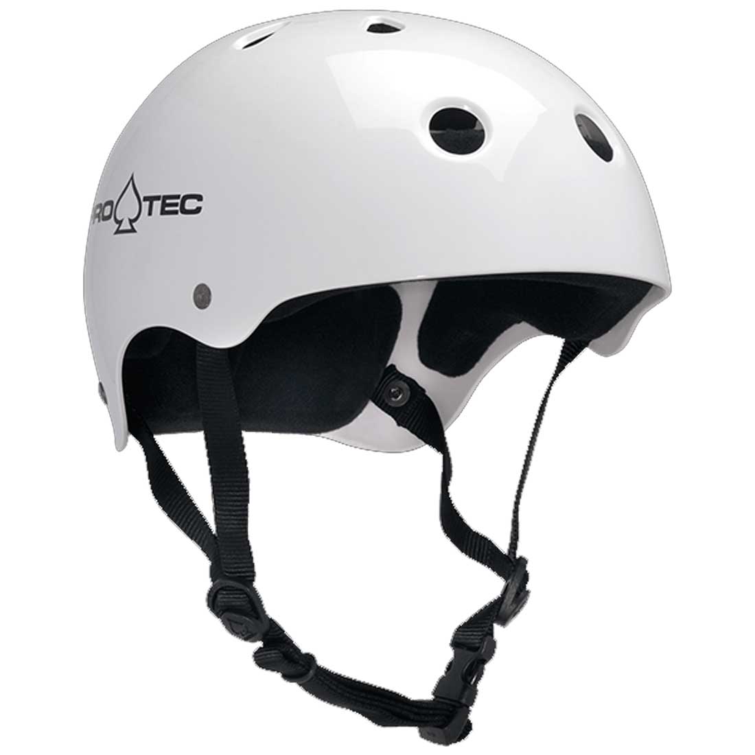 PRO-TEC CLASSIC SKATE WHITE 滑るゲーム盤 運動競技 安全帽 メンズ レディース お坊っちゃん
