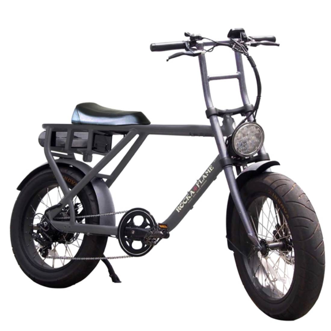 自転車 インチ Rocka Flame E Bike Makami マットダークシルバー 電動アシスト自転車 おすすめスポーツ アウトドア 電動 アシストｅバイク 公道可 送料無料 東京 神奈川 千葉 変速付 ミニベロ 埼玉 ファットバイク おすすめ 通勤 限定 インチ 通学