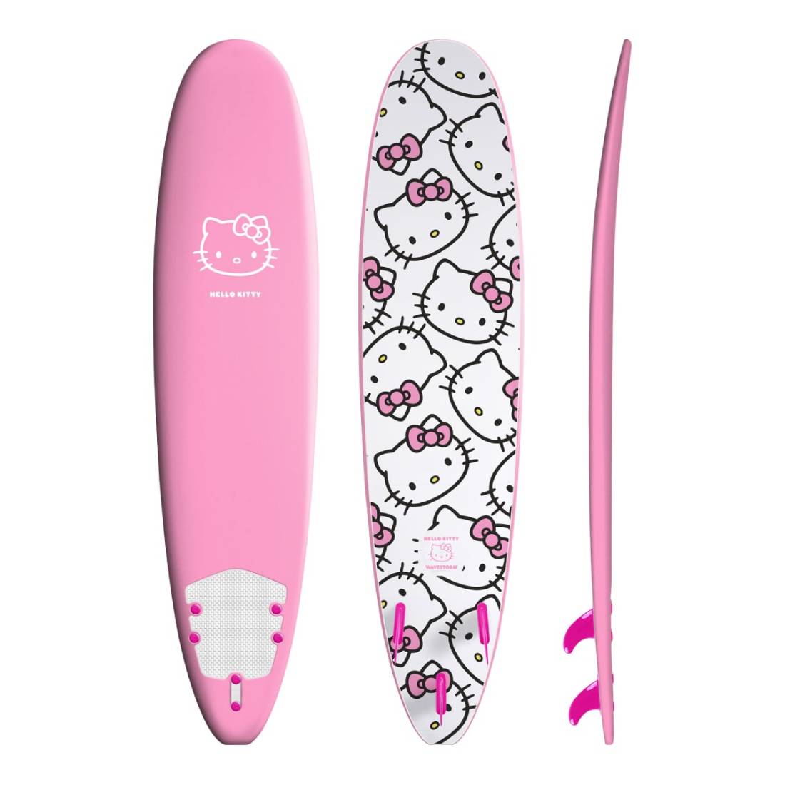 ソフトサーフボード HELLO KITTY x WAVESTORM 8ft オールラウンド 軽量 安定性 滑り止め 初心者～上級者 通販 正規代理店