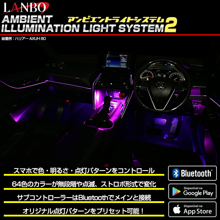 楽天市場】LANBO アンビエントライティングシステム 車内照明