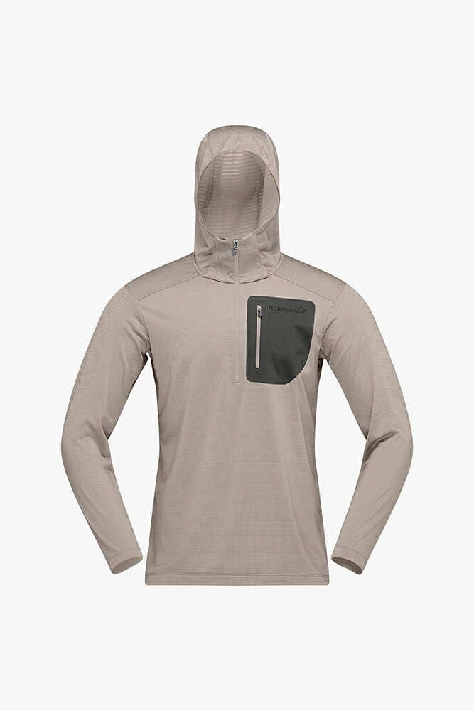 ノローナ メンズ フォルケティン ウォーム1 フード 男性用 NORRONA falketind warm1 Hood MEN Winter Twig/Beluga｜LODGE
