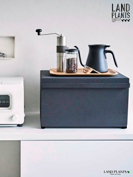 ブレッドケース タワー ブラック Tower タワー 山崎実業 Yamazaki 黒 黒色 モノトーン おうち時間 カフェタイム おしゃれ収納 収納 パン パン収納 キッチン収納 キッチン家具 パンケース お菓子ケース お菓子 Umu Ac Ug