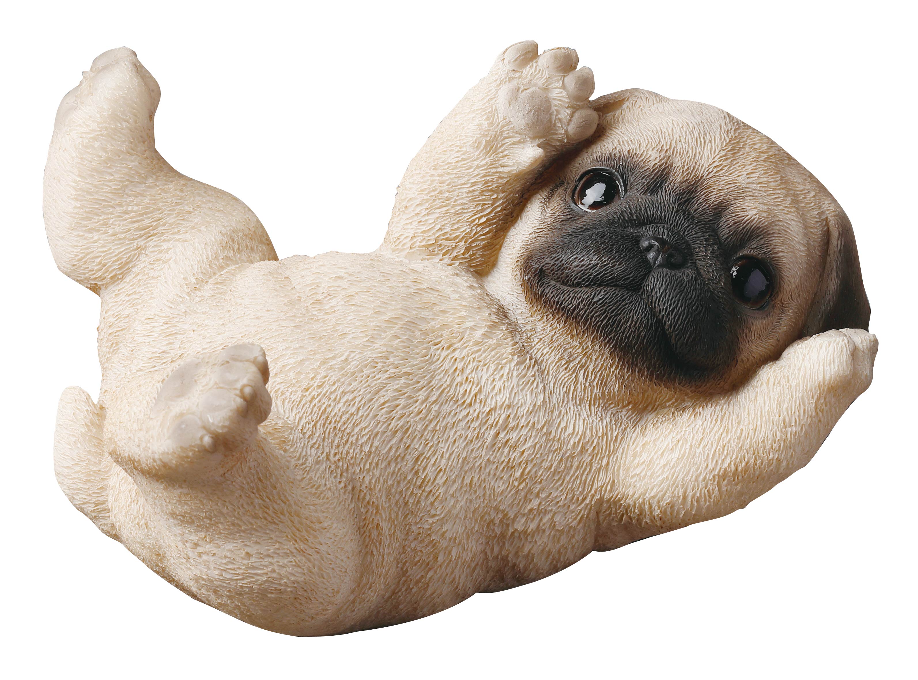 1/6 パグ Pug 犬 「おやすみモード」 うつ伏せ 仰向け 2種 ＆ ベッド bezipang_wf-w001699523