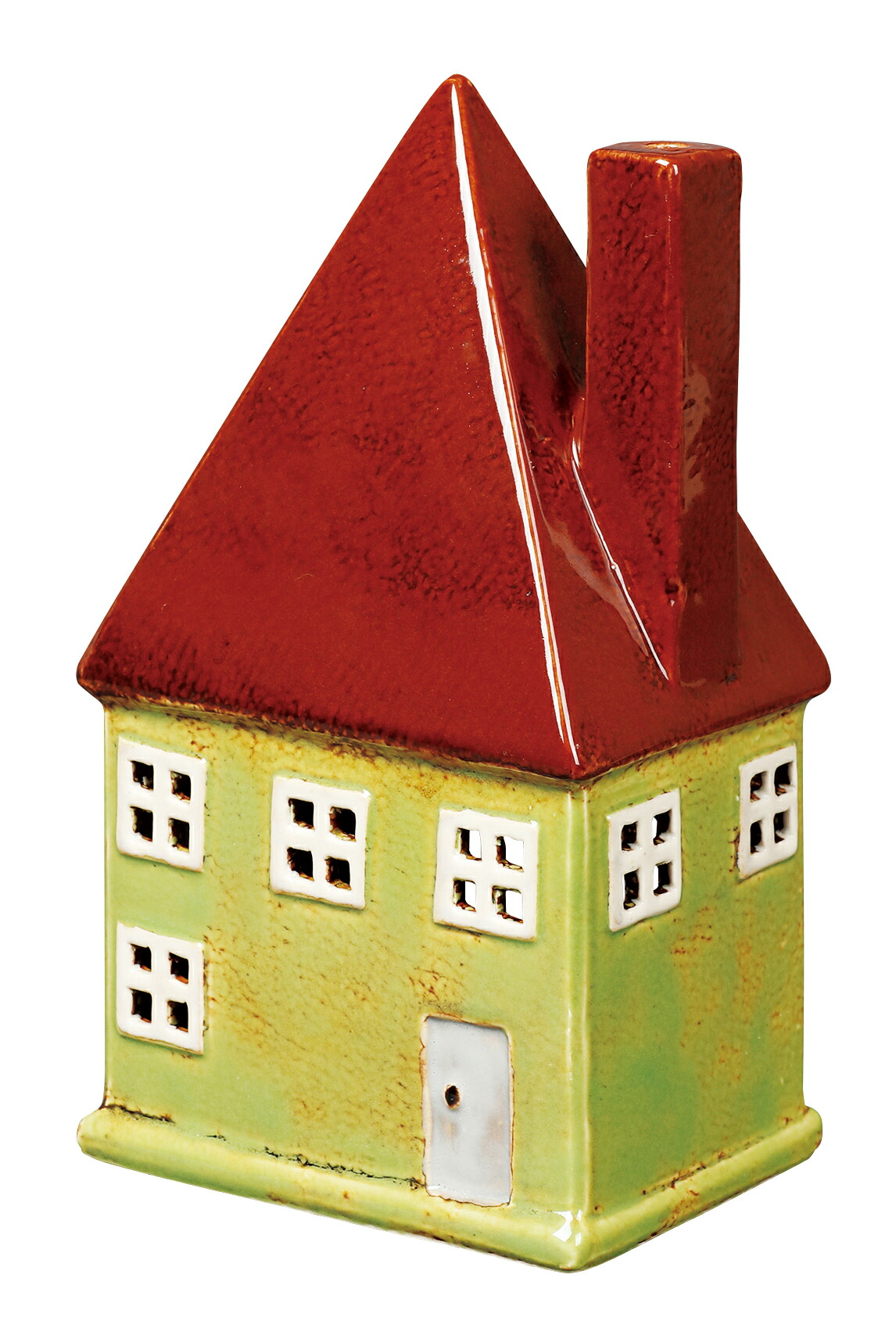【楽天市場】キャンドルハウス （三角屋根のツートンハウス） 蚊取り線香立て 蚊取り線香 ハウス 家 家型 小屋 陶器 陶器製 置物 オブジェ