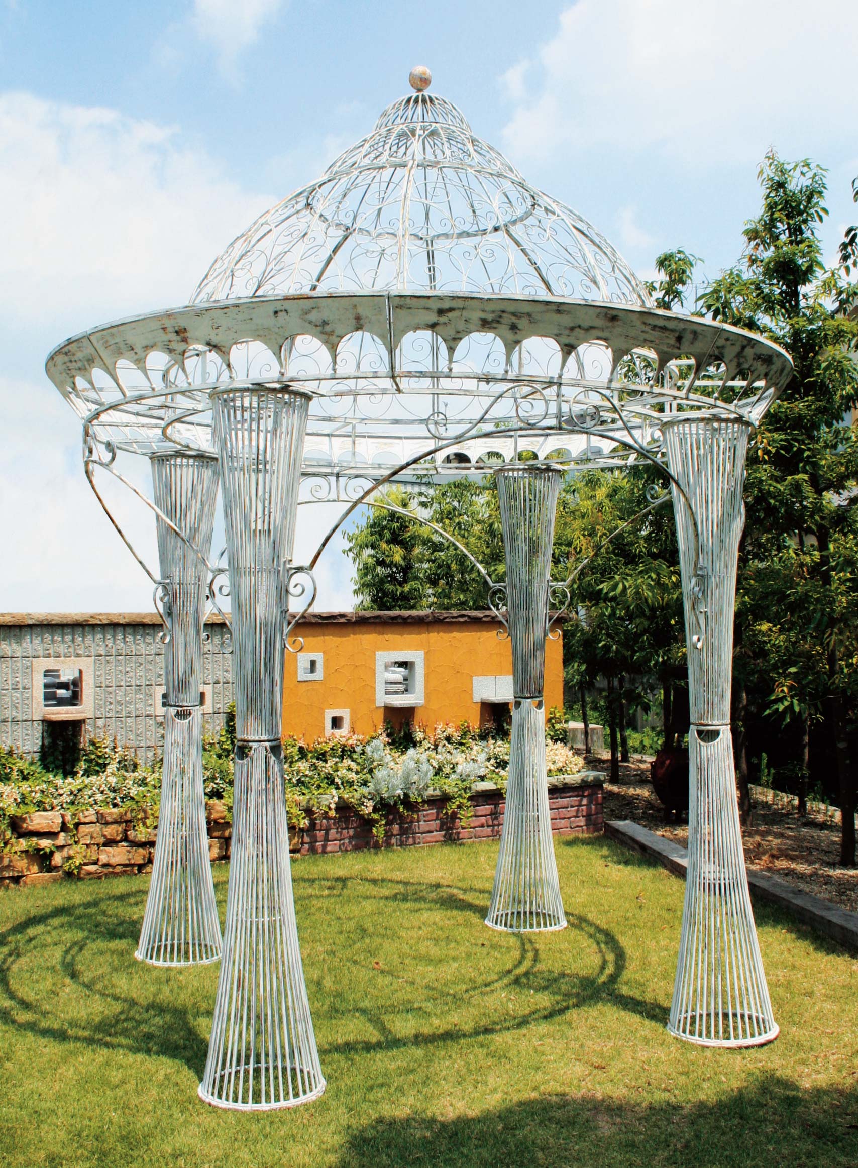 楽天市場】ガゼボ （円形状屋根付き） 高さ：3900 直径：3070 西洋風