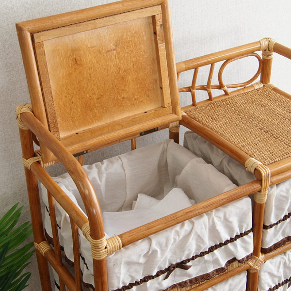 Landmark Asian Furniture Laundry Storage Chest Sanitary Rack Shelf Asian Furniture Laundry Storage Chest Sanitary Rack Shelf Rattan Basket Baskets 3 Stage Natural Nordic Café Fashionable Trundle Honey Color Living