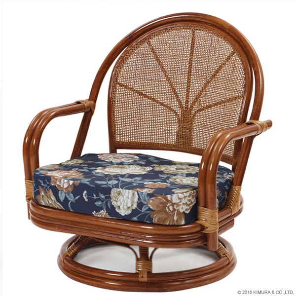 楽天市場】高座椅子 籐製 肘掛け コンパクト クッション おしゃれ