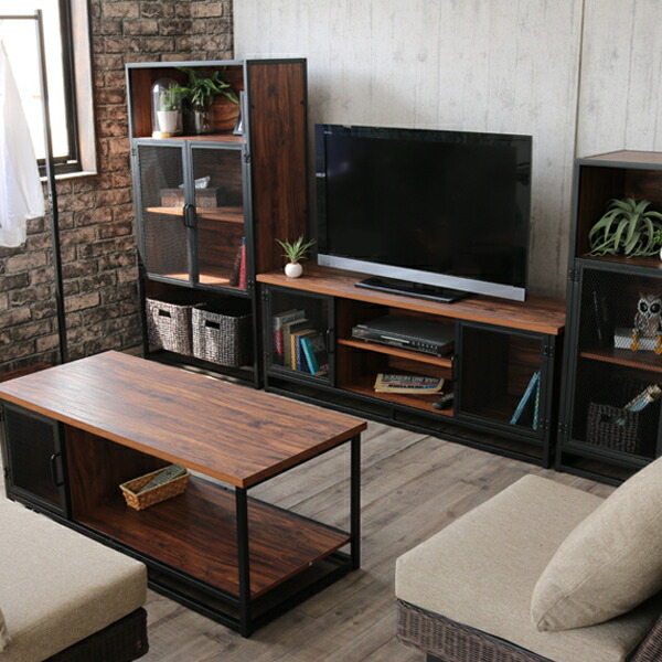 インダストリアル家具 インテリア テレビ台 スチール 木製 テレビボード アンティーク ビンテージ おしゃれ ヴィンテージ ガレージハウス TV  RSW550BK サイドボード アイアン 鉄 KLUB14 収納家具