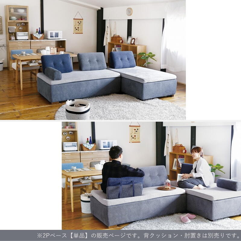 セレクト家具 Flexソファ専用 2Pベース sofa 2人掛け クッション