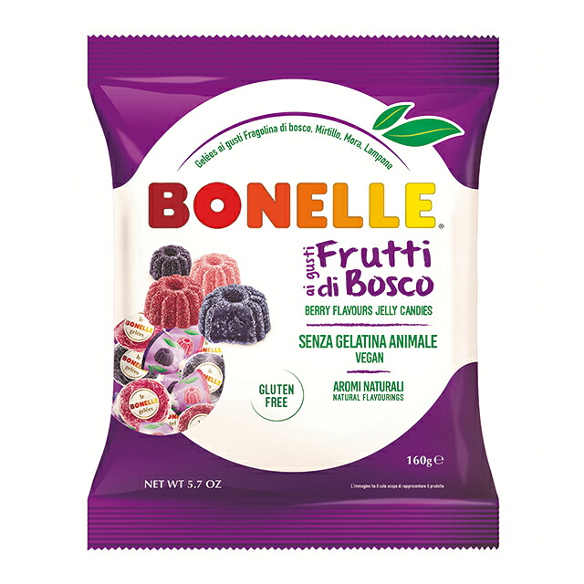 ボネッレ フォレストベリージェリーアソート 160g(約21粒入)BONELLE ゼリー ジェリー グミ お菓子 グルテンフリー夏季クール便|ランド オブ ハーベスト