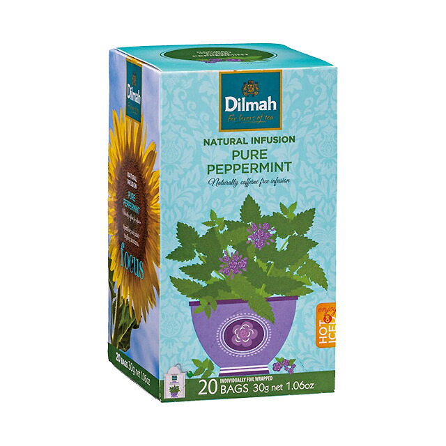 ディルマ紅茶 ピュア・ペパーミント 20TB Dilmah PURE PEPPERMINT ハーブティー ノンカフェイン