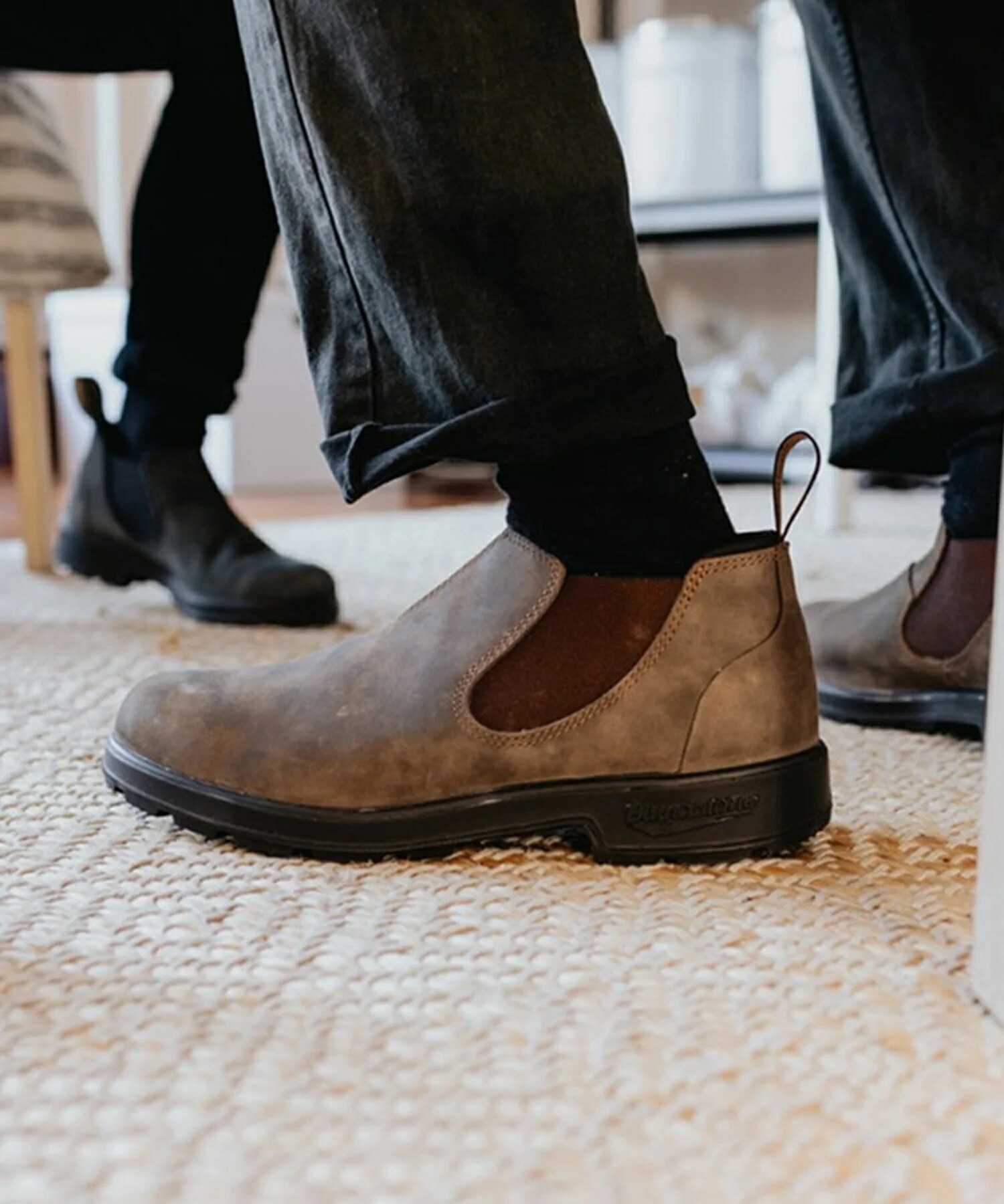 Blundstone（ブランドストーン） 2036（ヌバック） ラスティック ブラウン 茶 ORIGINALS LOW CUT オリジナルズ ローカット ブーツ サイドゴアブーツ ワークブーツ メンズ レディース 21.5～29.0 レザー 革 革靴 ゴム ゴム底 靴 シューズ