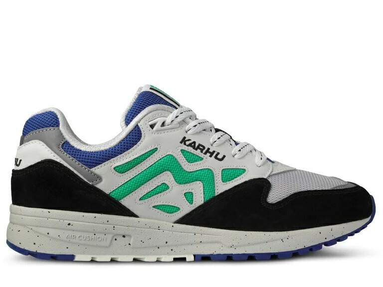 KARHU（カルフ） レガシー 96 LEGACY 96 ''ORIENTEERING PACK'' JET BLACK BLARNEY グレー ブラック イエロー メンズ レディース スニーカー ランニングシューズ ウォーキング 軽量スニーカー 灰 黒 黄色 KH806042
