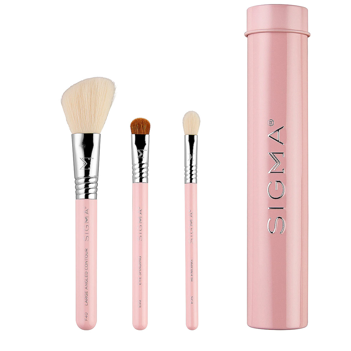 SIGMA メイクブラシセット（ポーチ付き） スーパーセール メイクブラシセット ポーチ付き 7本入り 天然毛 メイク