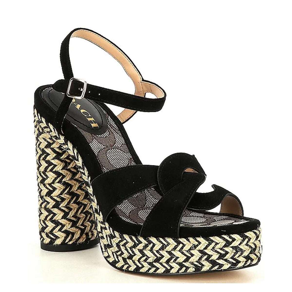 楽天市場】コーチ サンダル レディース シグネチャー 厚底 ヒール