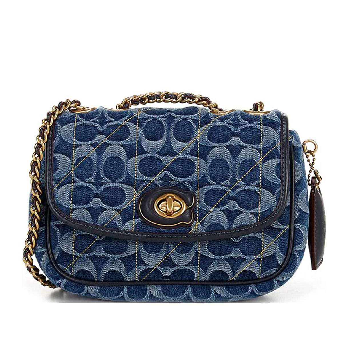I5-228 COACH コーチ C8585 ショルダー デニム バッグ COACH コーチ バッグ ショルダーバッグ FC8585 C8585 デニム