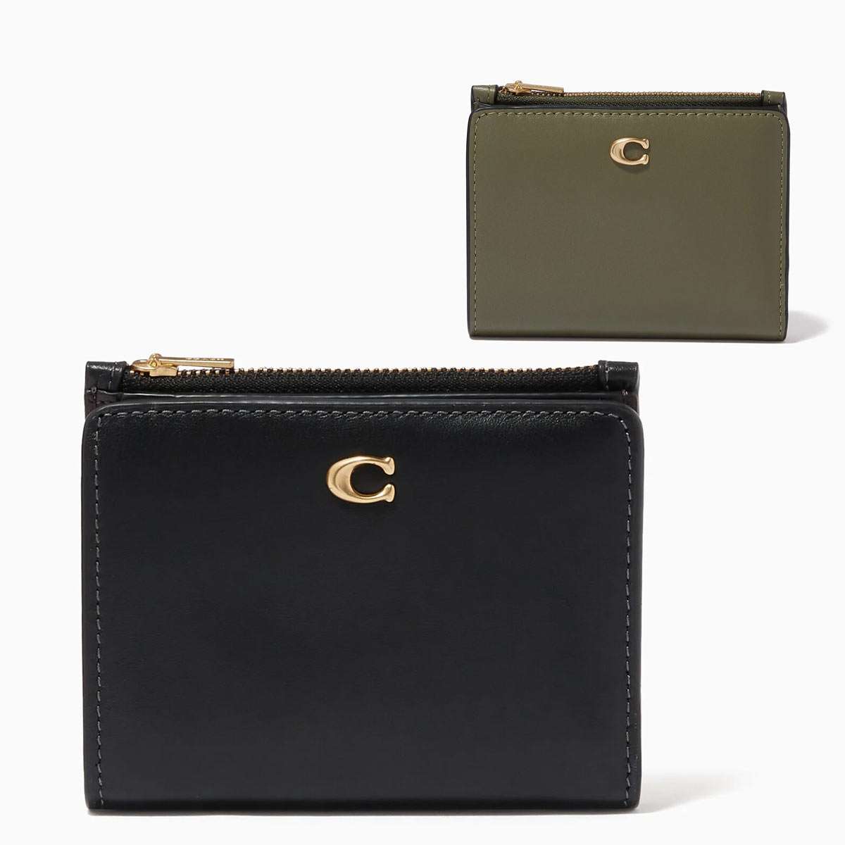 ☆リリさん専用☆ 【コーチ】 折財布 二つ折り レディース 76527 ブランド COACH コーチ 二つ折り財布 財布 レディース Cバックル レザー