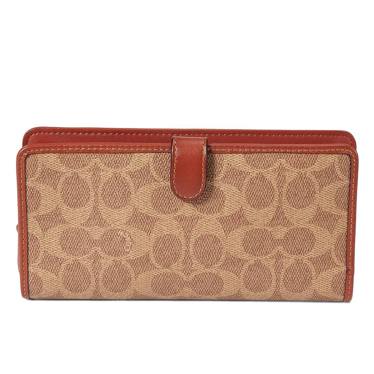 未使用 COACH コーチ シグネチャー 長財布 PVC レザー ブラウン co-fc8714-imaa8.jpg
