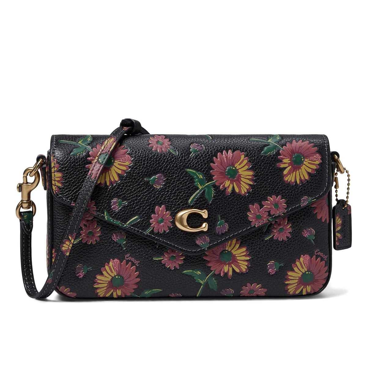 【未使用】高級　coach ストラップ　スタッズ　花柄　星　金プレート　バッグ 公式】COACH – コーチ | 【コズミック】 コーチ ペン ショルダー