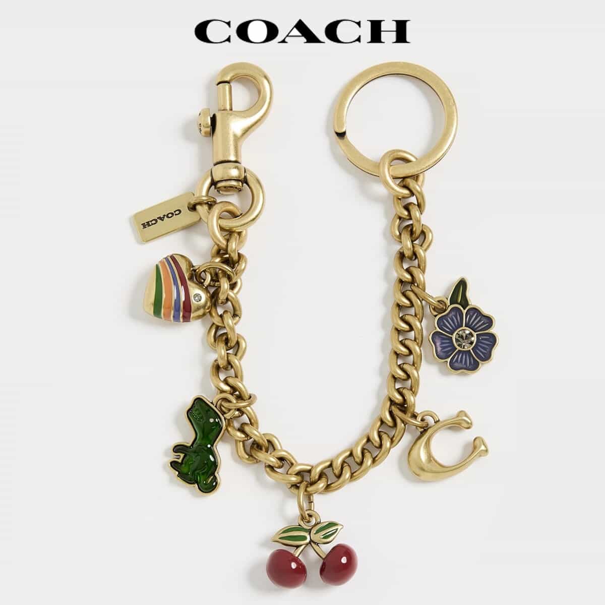 楽天市場】COACH コーチ チェリーバッグチャーム 77840 B4P1Y