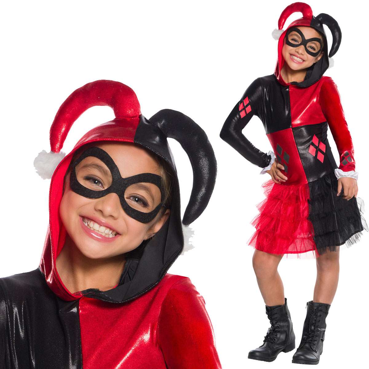 楽天市場 ハーレイクイン コスプレ キッズ 子供用 楽天 仮装 衣装 女優 覚醒 Harleyquinn Langelina