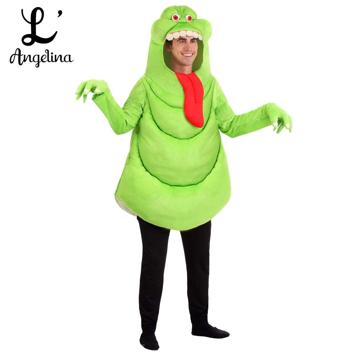 楽天市場】ゴーストバスターズ スライマー 大人 緑のモンスター 衣装