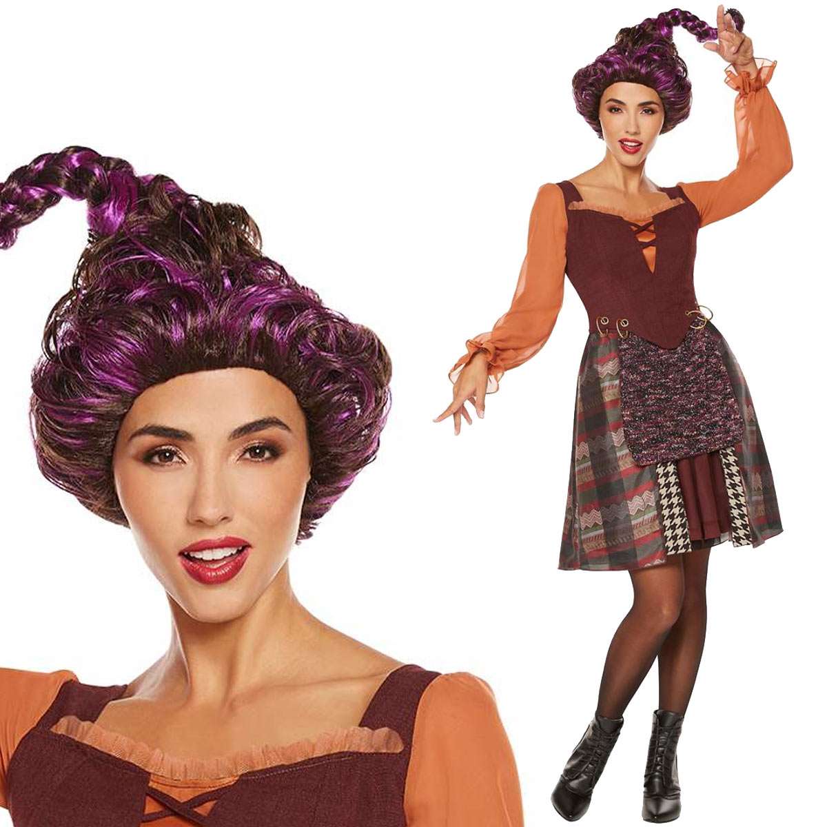 ホーカス ポーカス メアリー コスプレ 魔女 衣装 大人 ハロウィン 仮装 ディズニー 大きいサイズ Hocus Pocus｜LAngelina
