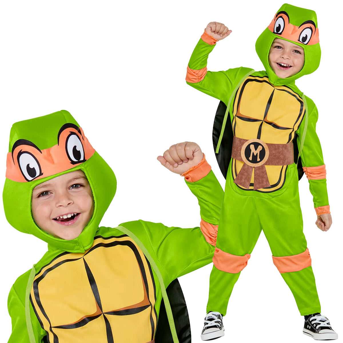 ミュータントタートルズ コスプレ ミケランジェロ 衣装 キッズ 子供 コスチューム ハロウィン 専門 Teenage Mutant Ninja Turtles