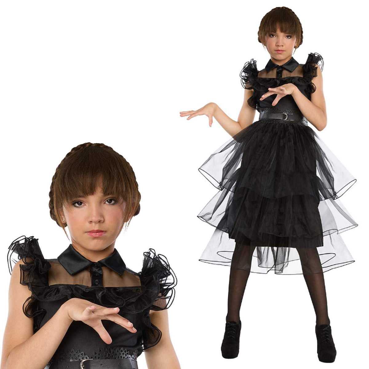 楽天市場】ウェンズデー コスプレ 衣装 アダムスファミリー 仮装