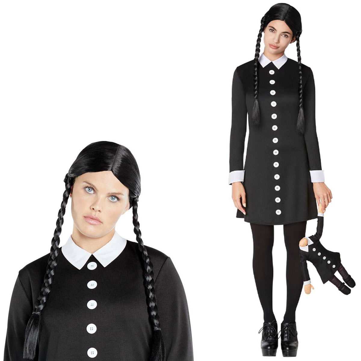 楽天市場】ウェンズデー ウィッグ コスプレ アダムスファミリー