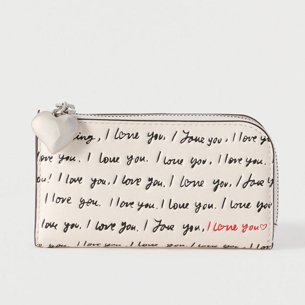 Devin I Love You Bifold Wallet 札入れ 長札入れ  L字チャック ブランド名 レディース パウダーコンパクト ID風窓 差し上げ物 ケイトスペード