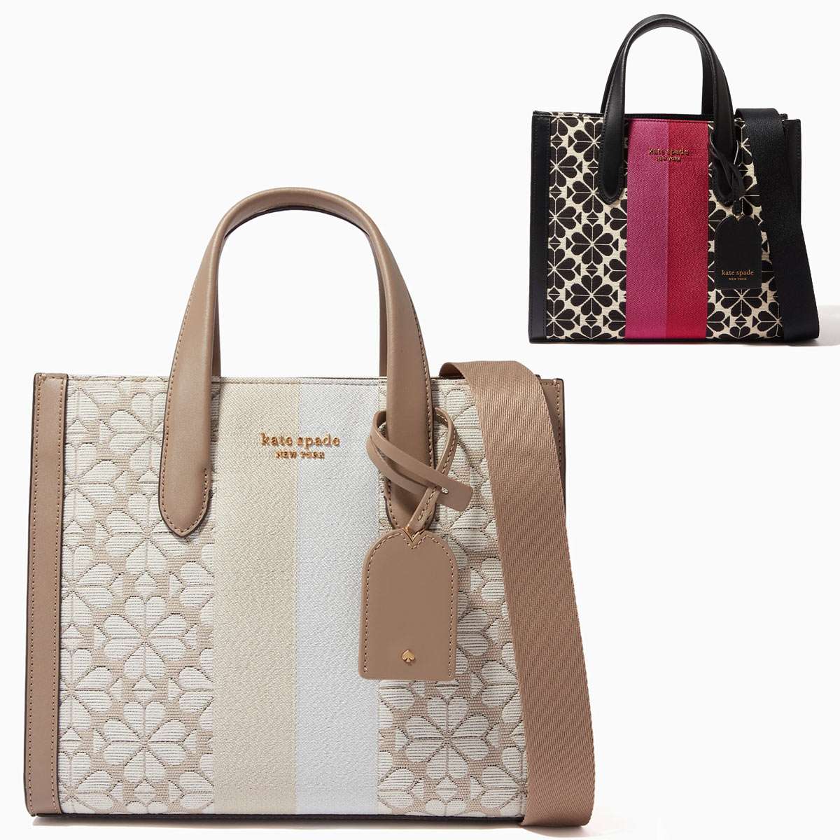 楽天市場】ケイトスペード トートバッグ ポーチ付き ピンク レディース