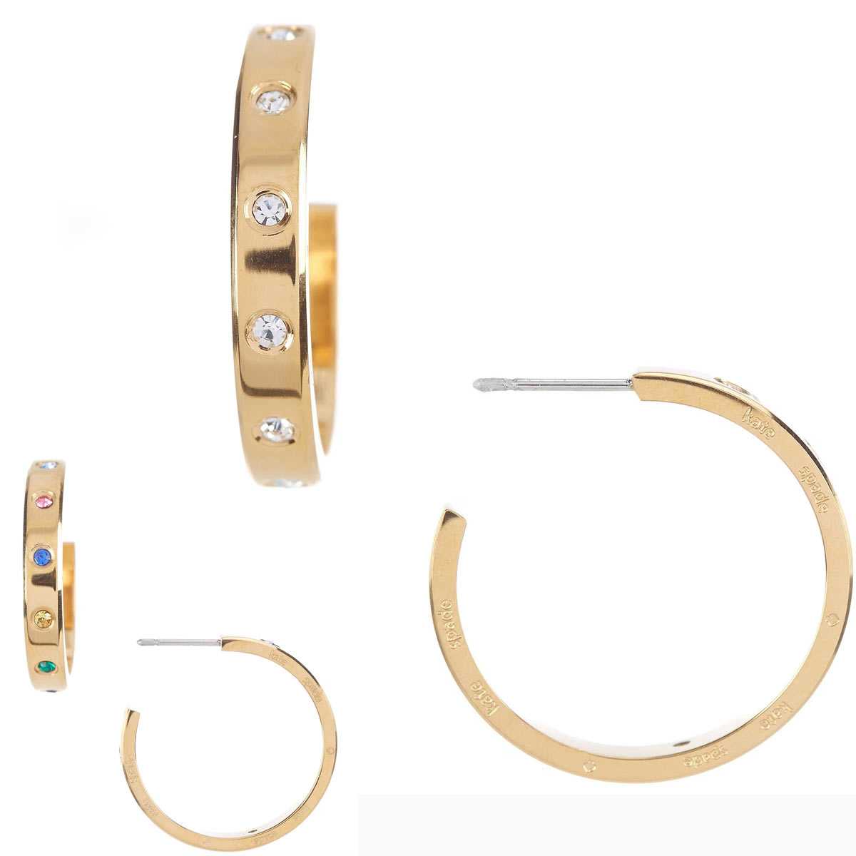 ケイトスペード ピアス ブランド ビジュー 小ぶり小さい フープ 落ちない キャッチ シンプル Kate Spade New York