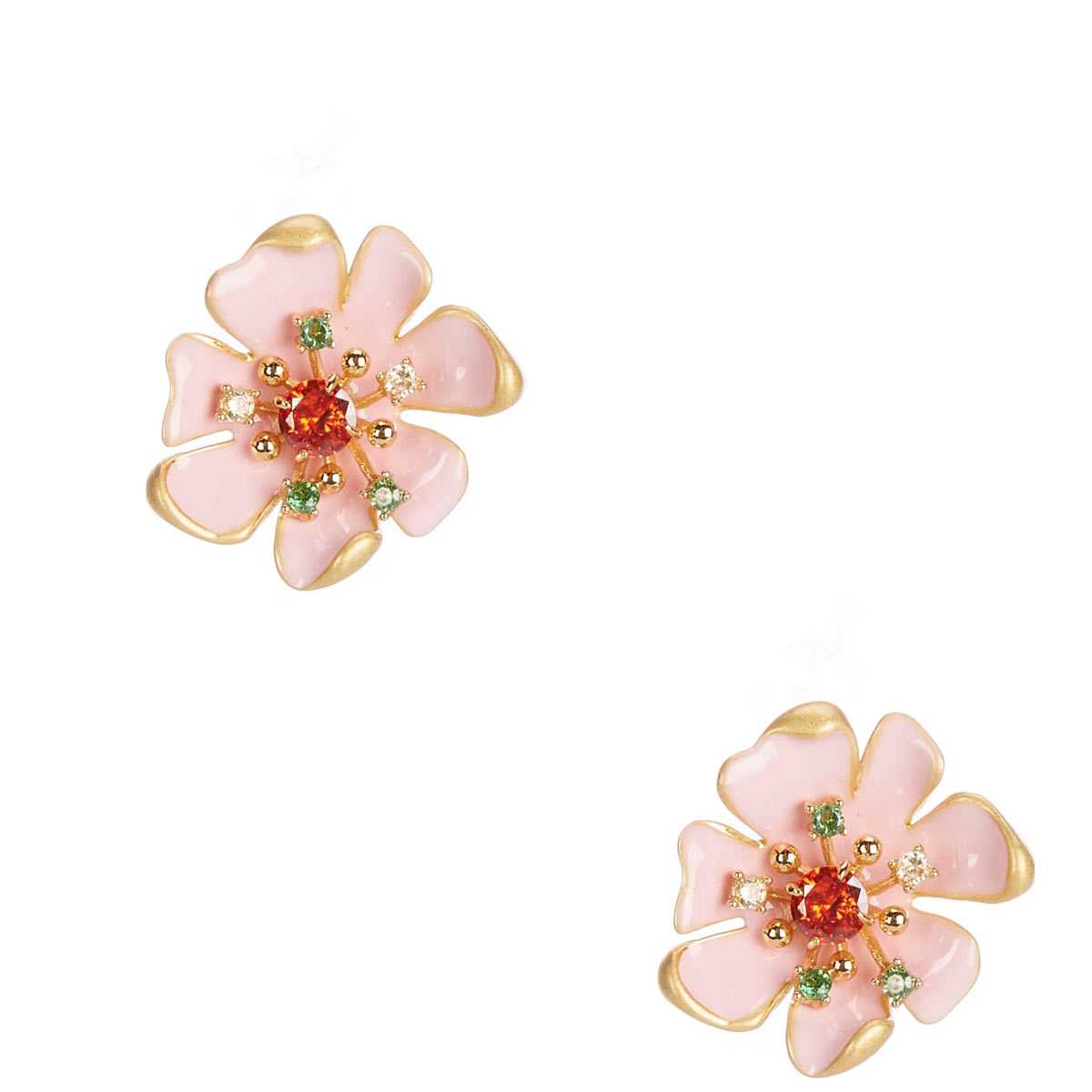 ケイトスペード ピアス ブランド 大きめ ジルコニア 花フラワー スタッズ 上品 つけっぱなし kate spade