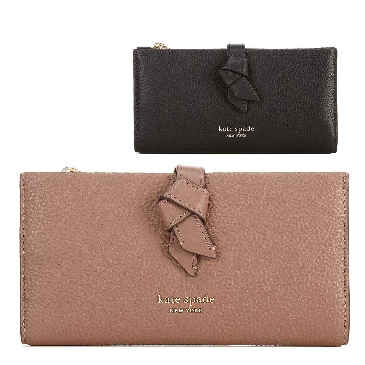 ケイトスペード 紙入れ 二つ折り レディース ブランド名 本革 ジッパー 御釣り入れ 大売り出し Kate Spade New York