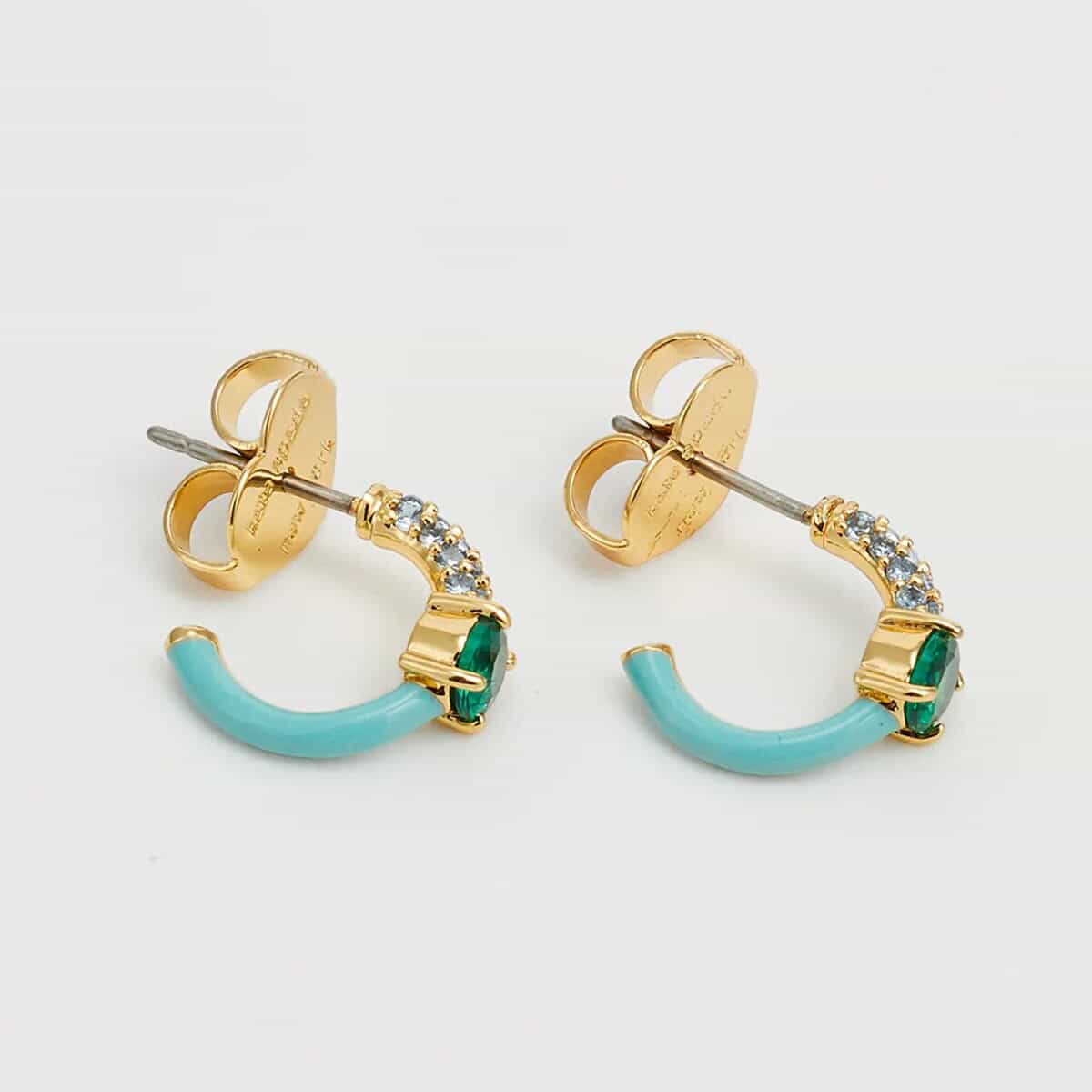 ケイトスペード ピアス フープ ブランド つけっぱなし ジルコニア チタンポスト 金属アレルギー つけっぱなし Kate Spade New York