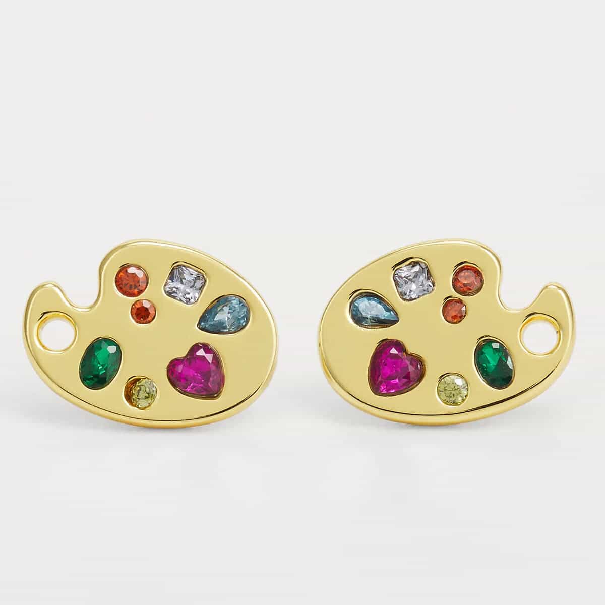 ケイトスペード ピアス パレット ブランド つけっぱなし キャッチ チタンポスト 金属アレルギー ジルコニア Kate Spade New York