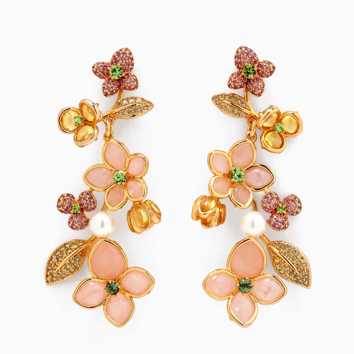 ケイトスペード ピアス お花 ブランド リーフ ジルコニア チタンポスト 金属アレルギー つけっぱなし Kate Spade New York|LAngelina