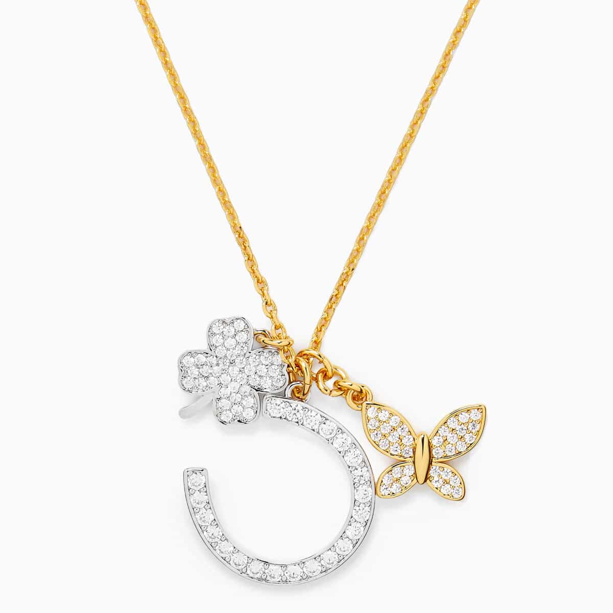 ケイトスペード ネックレス レディース ブランド クローバー ジルコニア ゴールド チャーム プレゼント Kate Spade New York|LAngelina