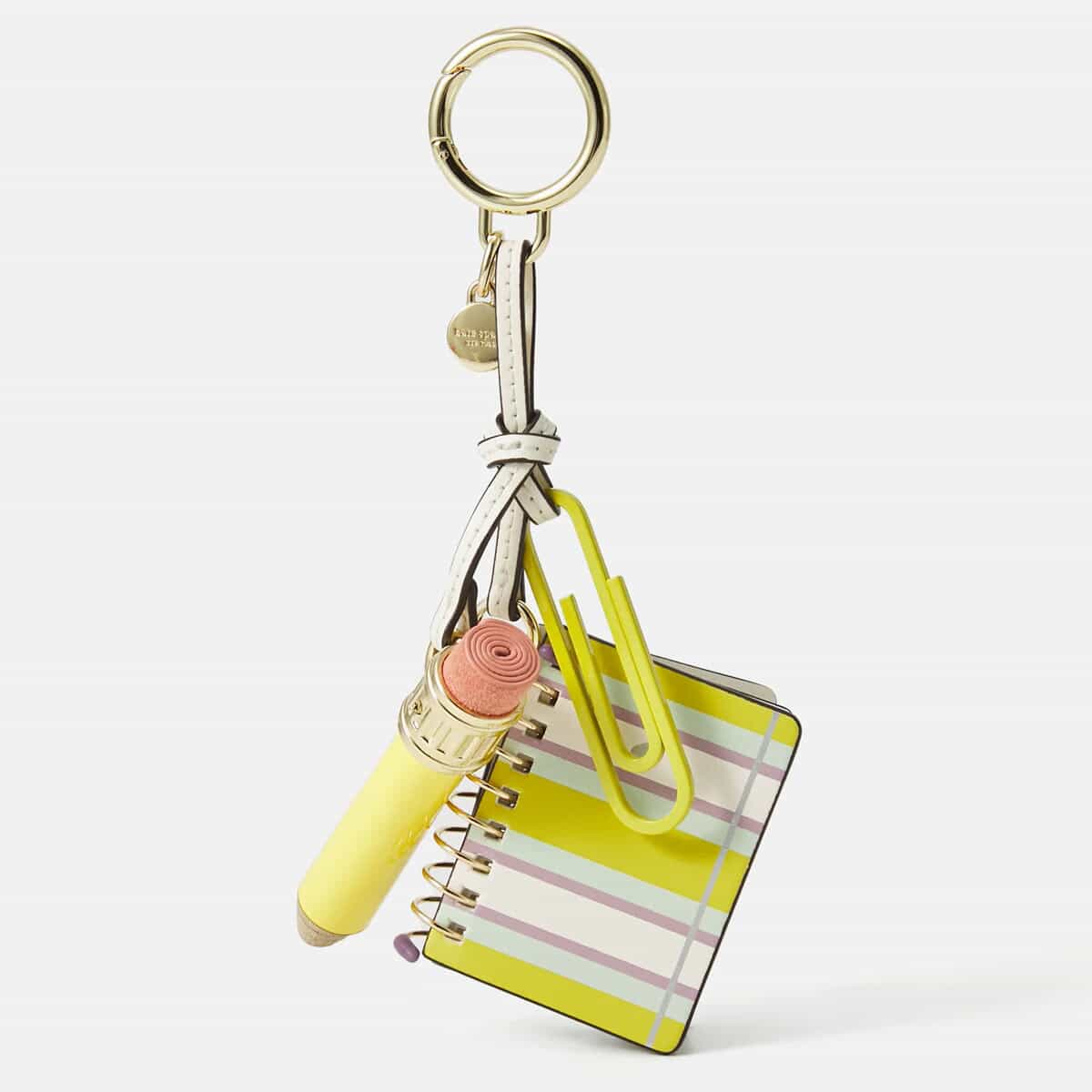 ケイトスペード バッグチャーム キーホルダー キーリング ブランド ノートペンクリップ 大人 かわいい Kate Spade New York|LAngelina