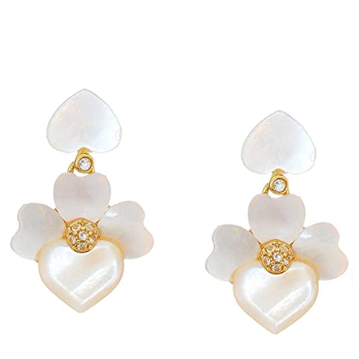 【おしゃれ】 KATE SPADE pearl colorful crystal ピアス ケイト・スペード ファイン メント トゥ ビー パール