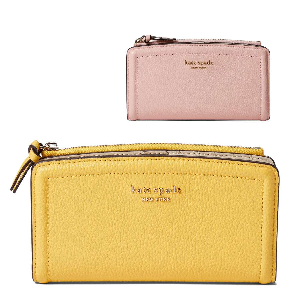 ケイトスペード 紙入れ 二つ折り レディース ブランド名 本革 ジッパー 可愛らしい 薄べったい Kate Spade Knott 航空マイル