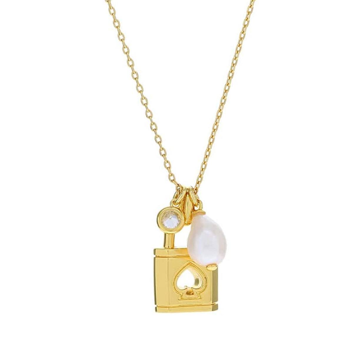 ケイトスペード ネックレス レディース シンプル 小さめ 人気ブランド パール 流行 チェーン kate spade new york|LAngelina