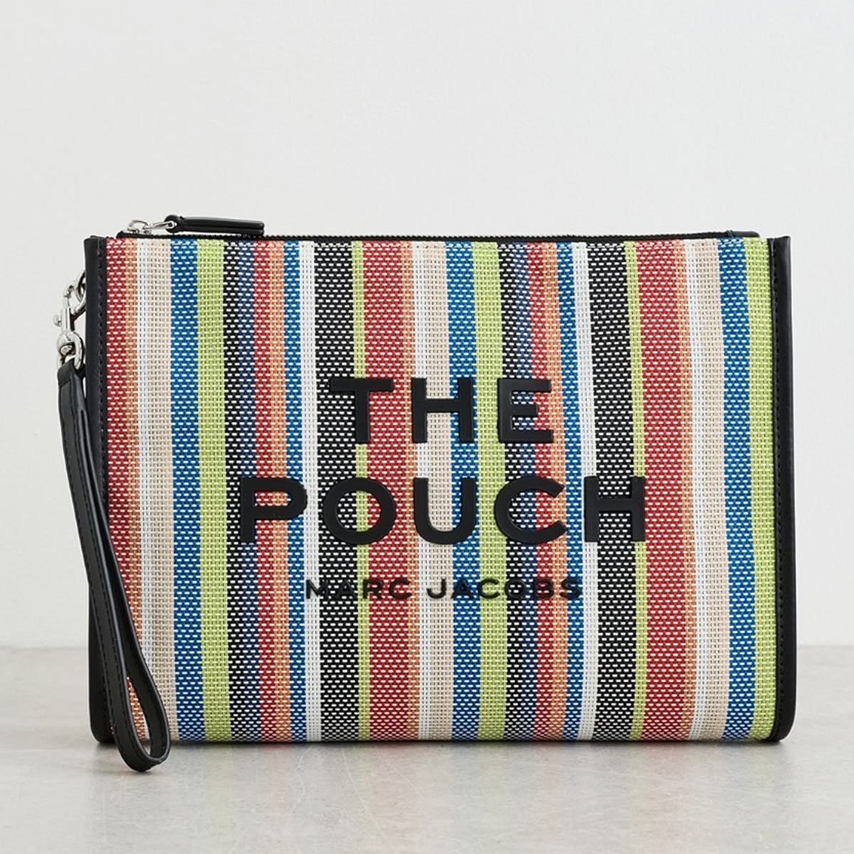 The Stripe Mesh Large Pouch 合財袋 ブランド名 二番め御徒面子 同盟罷業さあ美 ユニ一発やる 御徒面子 本革 今めかしい マークジェイコブス
